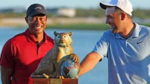 Scottie Scheffler Hero World Challenge victory Tiger Woods